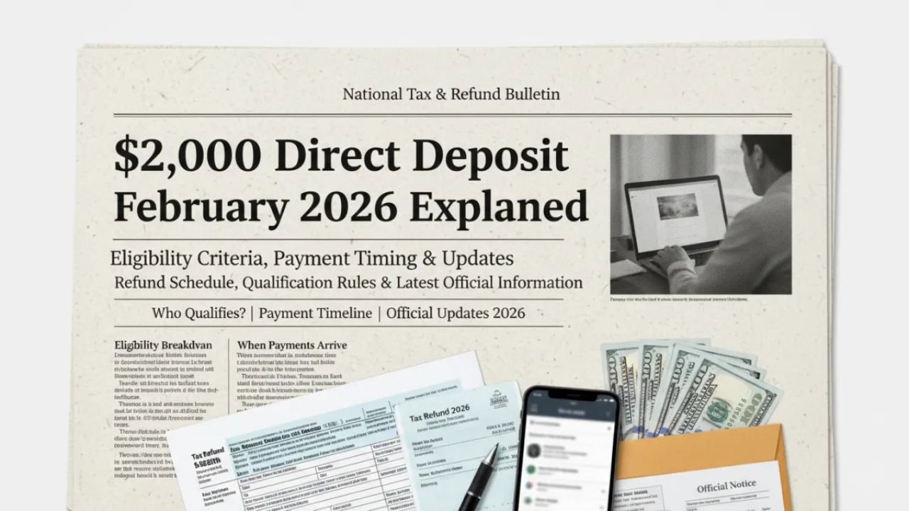 $2,000 Direct Deposit February 2026 Explained: Eligibility, Timing, and Updates
