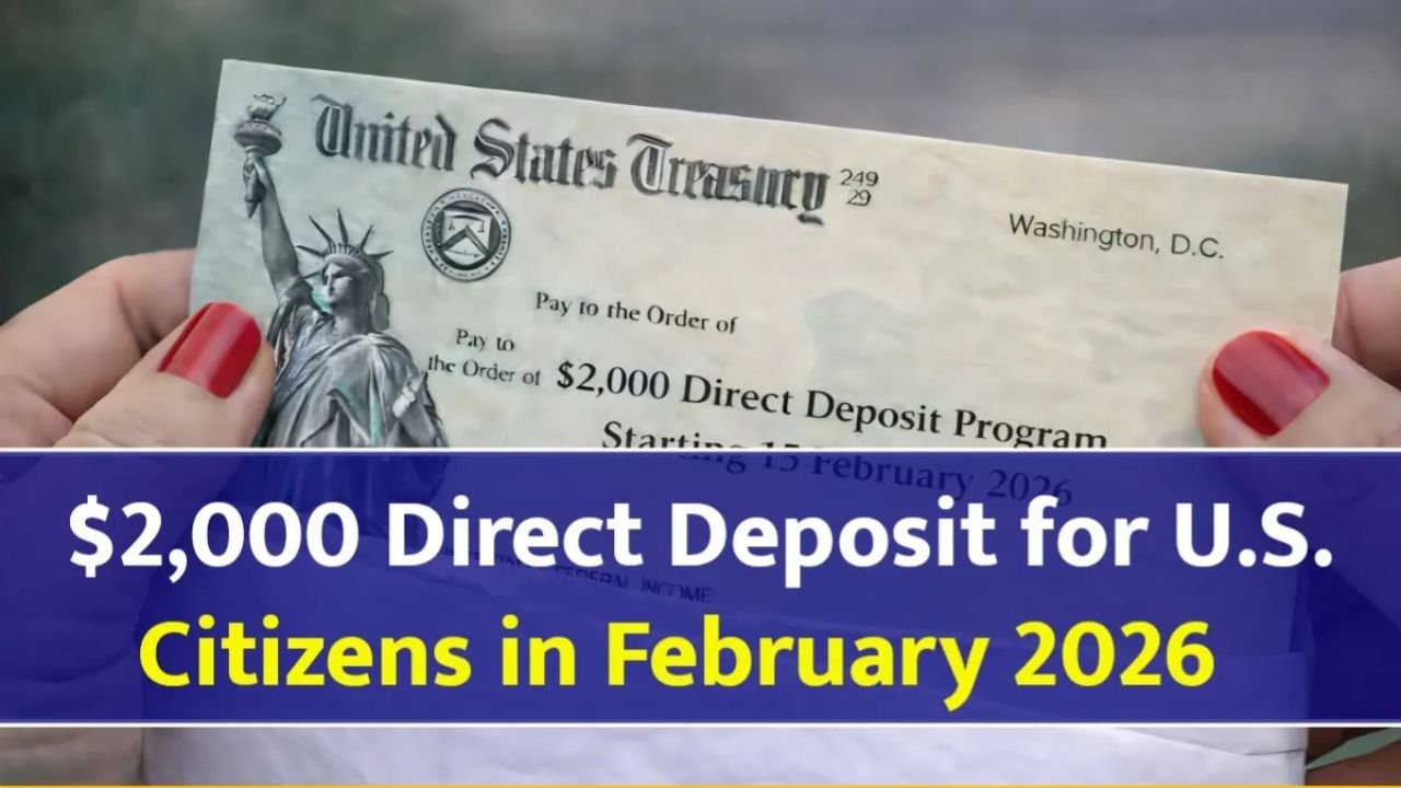 $2,000 Direct Deposit for U.S. Citizens in February 2026: Eligibility, Payment Schedule, and IRS Guidance