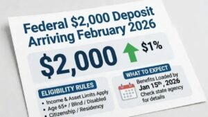 Federal $2,000 Deposit Arriving February 2026: Complete Guide for Beneficiaries
